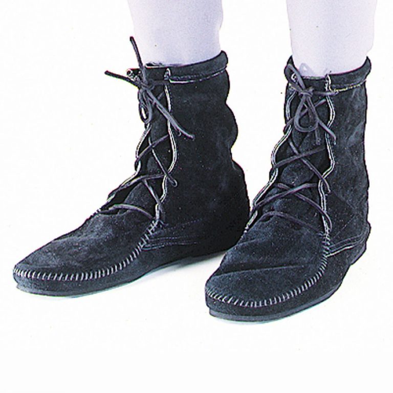 Fringeless Low Leather Boots
