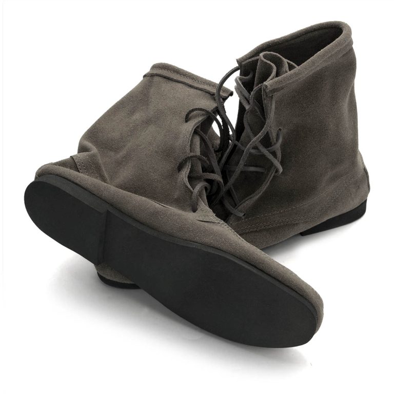 Low Suede Boots Plain Design