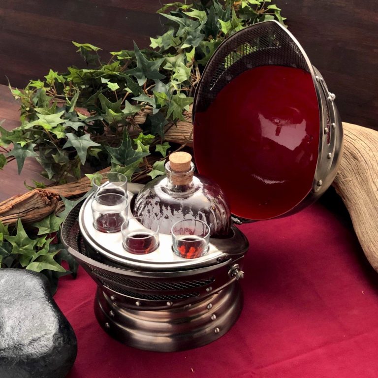 Knights Helmet Decanter Set