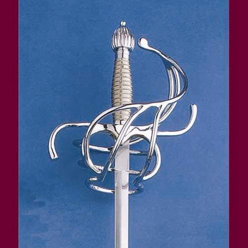 Nickel Silver Basket-Hilt Rapier
