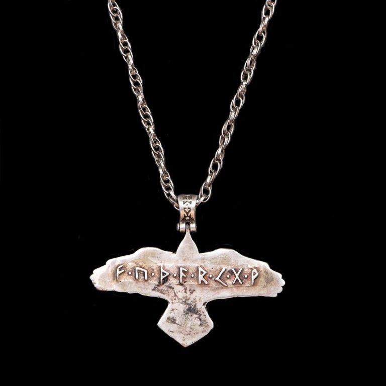 Pewter Pendant of Odin's Raven