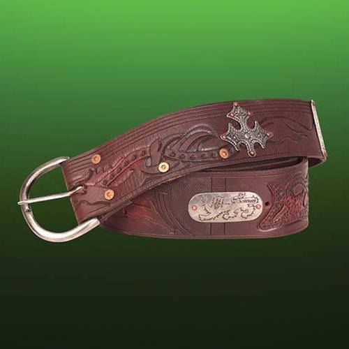 Wide Leather Outlaw Belt