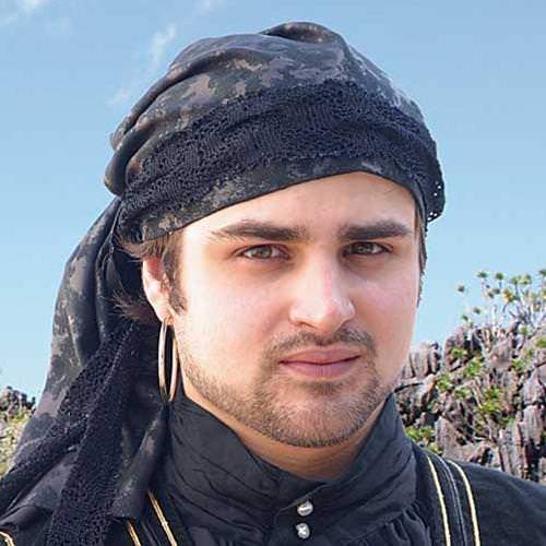 Pirate-Style Black Headband