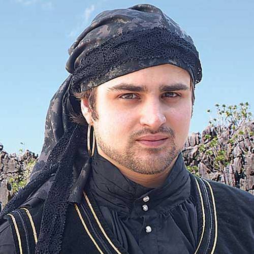 Pirate-Style Black Headband