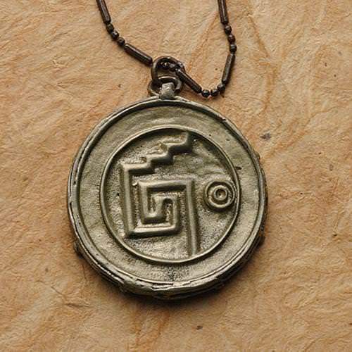 Pirate-Themed Coin Pendant Necklace