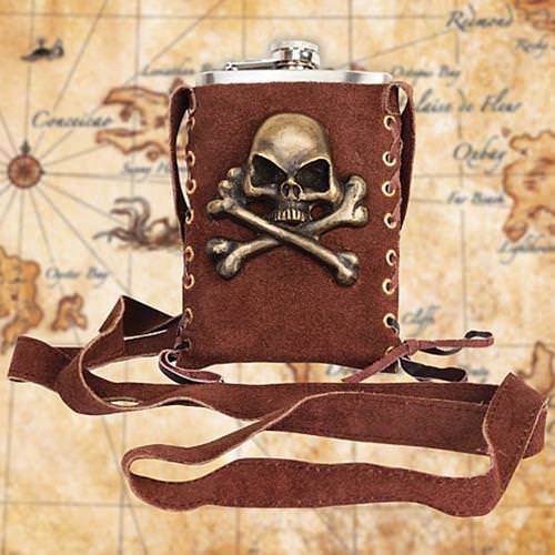 Pirate-Themed Drink Flask