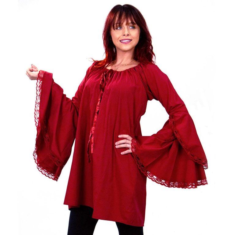 Bohemian Red Renaissance Shirt