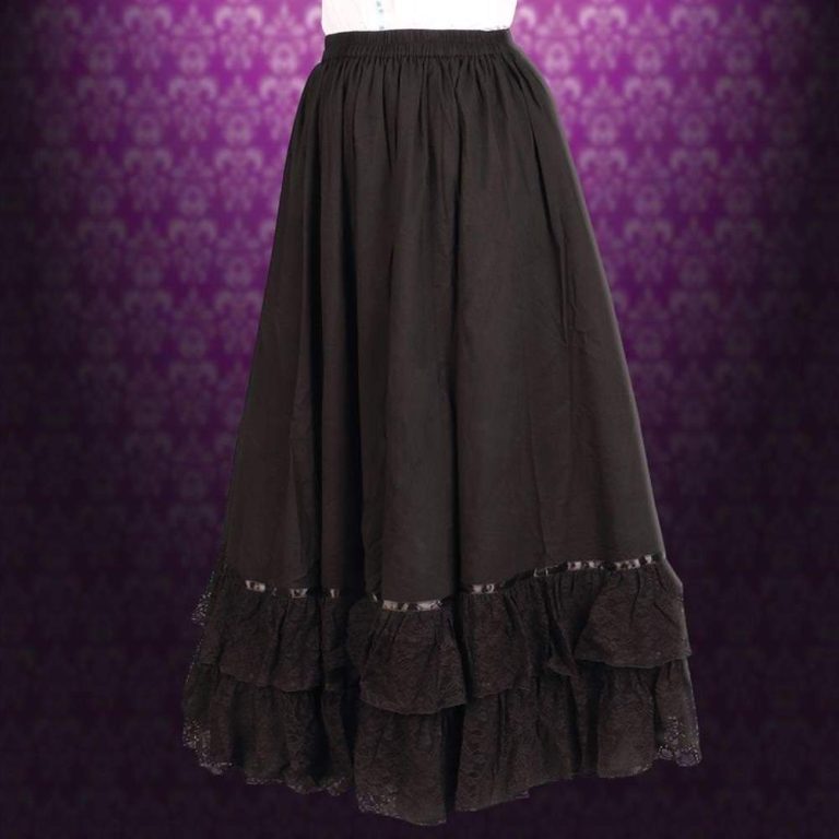 Reversible Black Skirt for Parlor Use