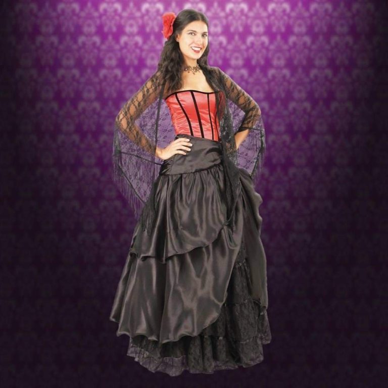 Reversible Black Skirt for Parlor Use