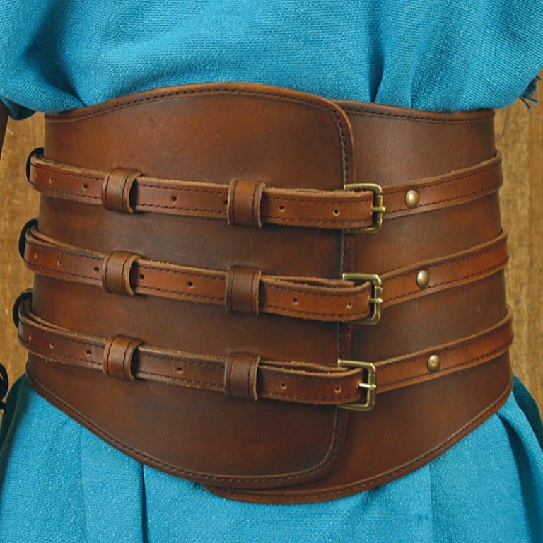 Roman Gladiator Leather Kidney Belt