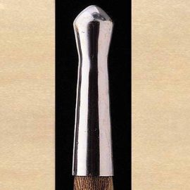 With the discovery of metal, spears became much more effective. In just about all cultures metal butt caps were used to protect the base of the shaft, and to add balance to the overall weapon. Can be used for any spear since the beginning of the Iron Age, from Viking to Medieval and more. Well made of mild steel and gives an improved appearance as well as balancing the spear. Generic and does not represent any one specific time or place. Ready to mount. Made by Windlass Steelcrafts.    Overall: 4 7/8"  Wt: 8 oz  