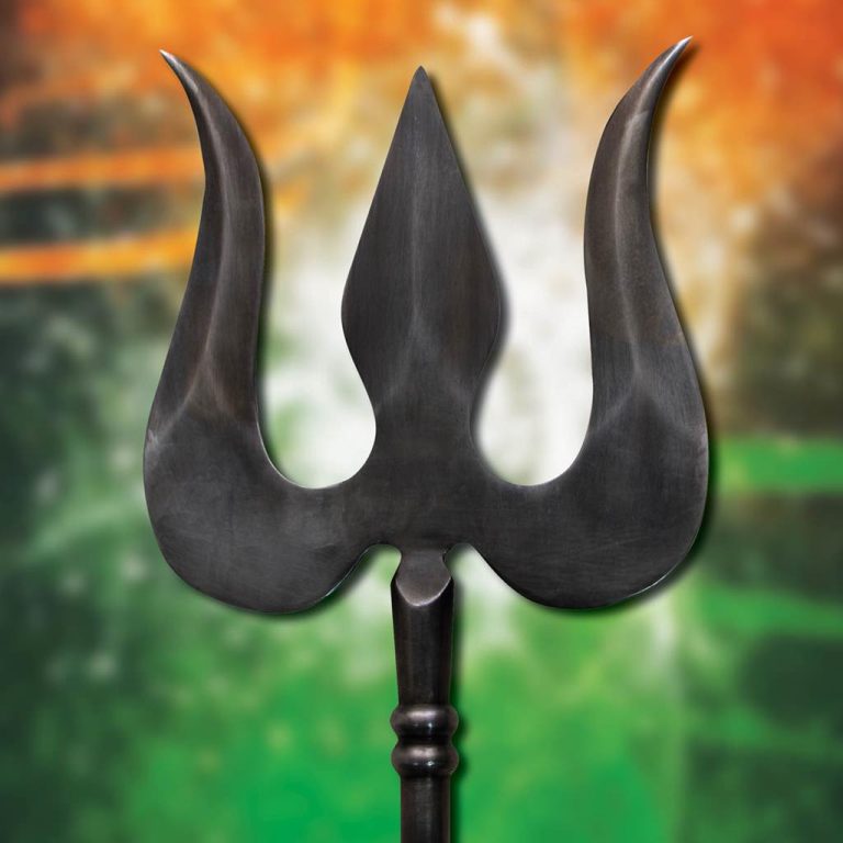 Shiva's Trident with Drum Replica