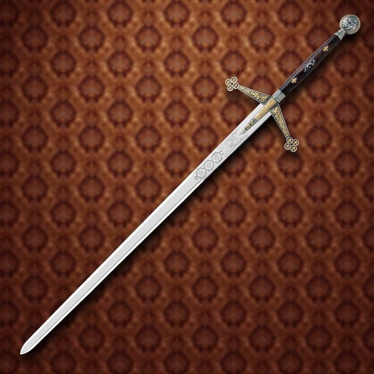 Silver and Gold Claymore Sword
