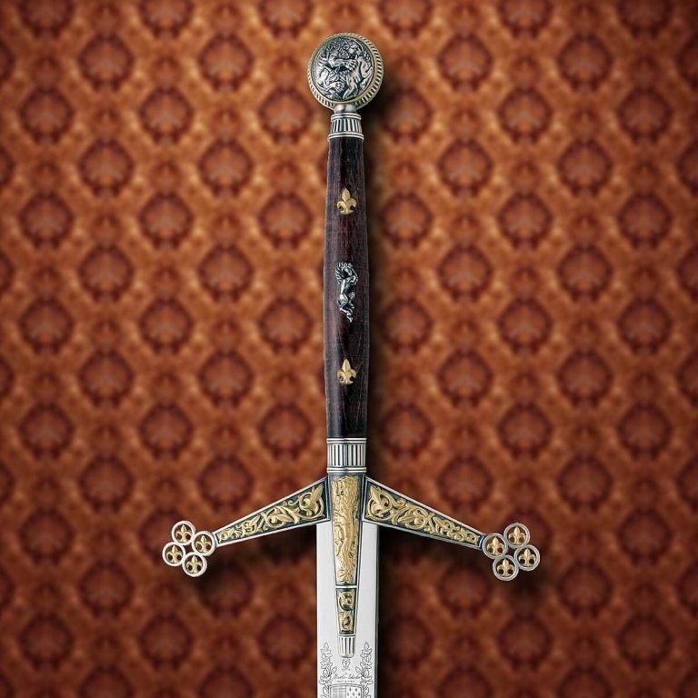 Silver and Gold Claymore Sword