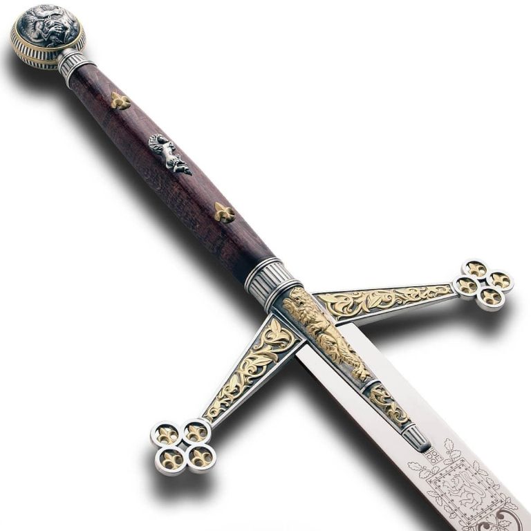 Silver and Gold Claymore Sword