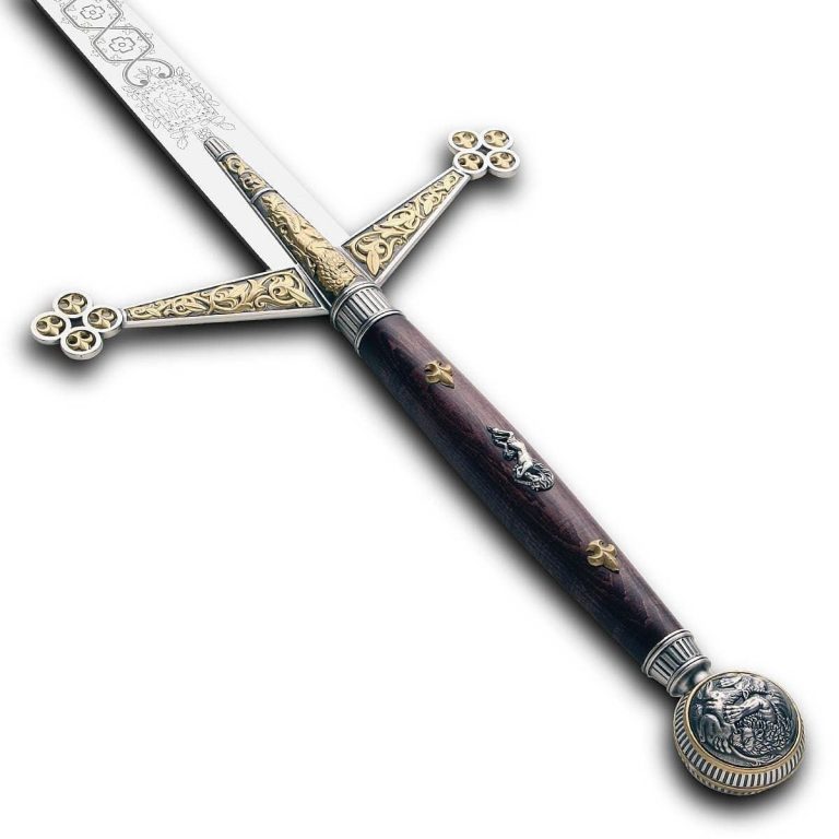 Silver and Gold Claymore Sword