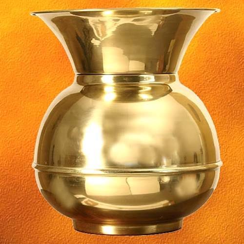 Traditional Metal Spittoon for Historical Display