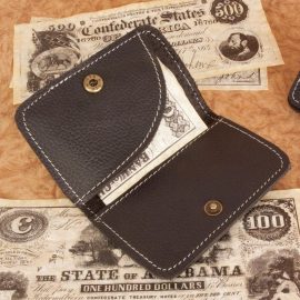 Steampunk Style Leather Wallet