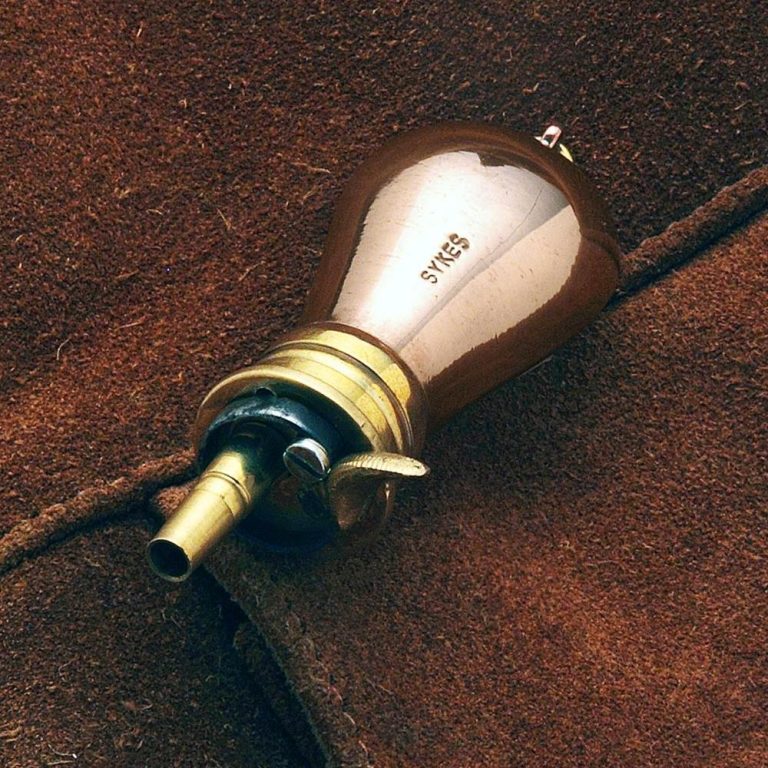 Sykes Small Copper Pocket Powder Flask