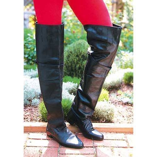 Renaissance Style Tall Leather Boots