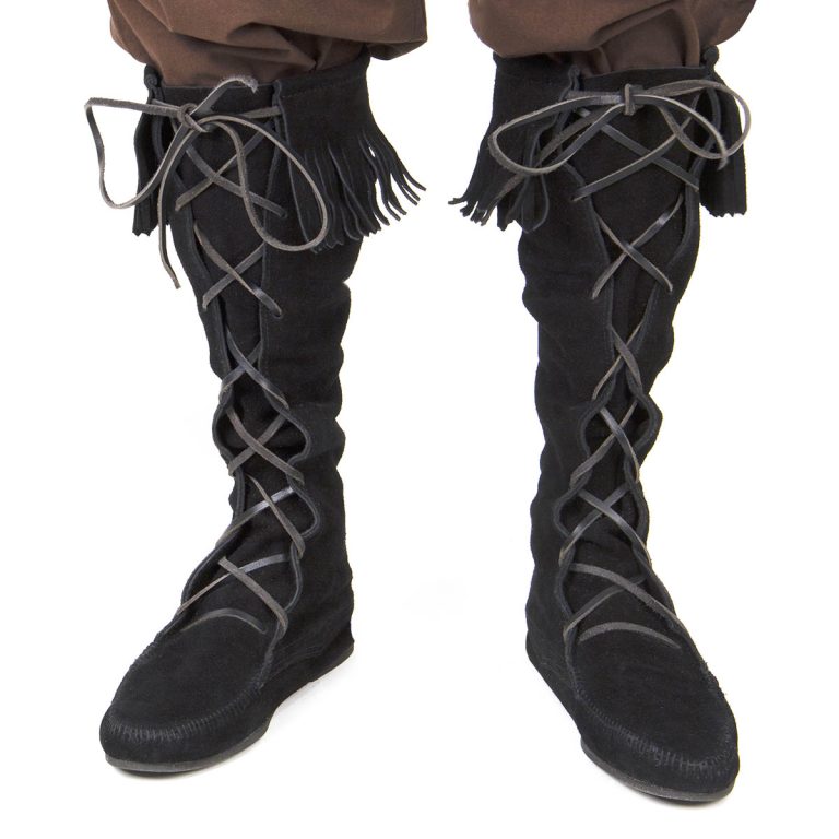 Fringed Tall Suede Boots