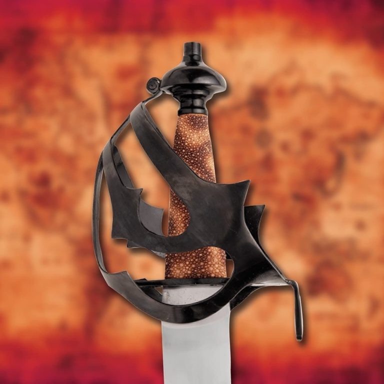 Corsair Cutlass with Leather Scabbard