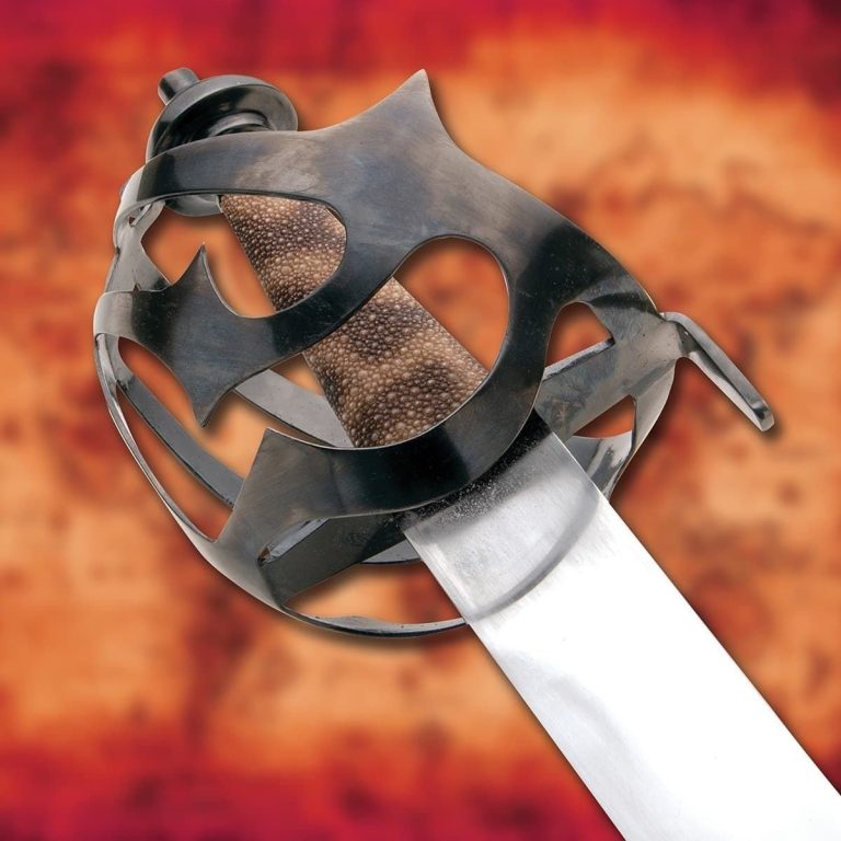 Corsair Cutlass with Leather Scabbard