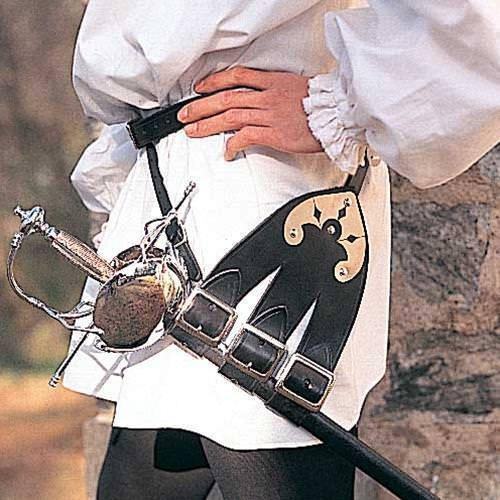 Three-Pronged Belt for Rapiers and Swords