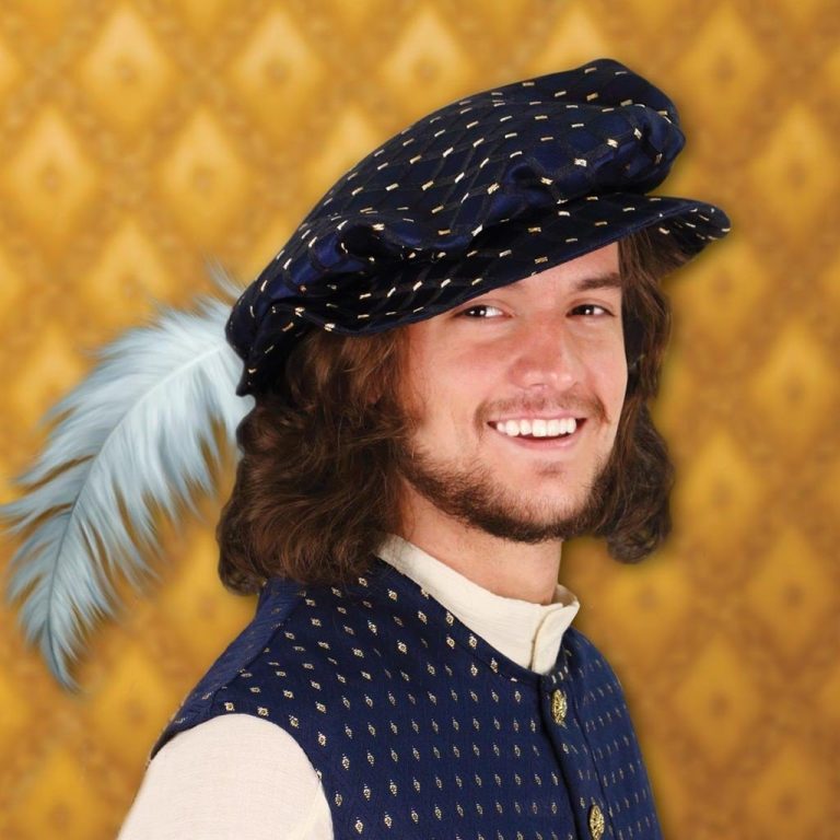 Tudor Renaissance Style Flat Cap