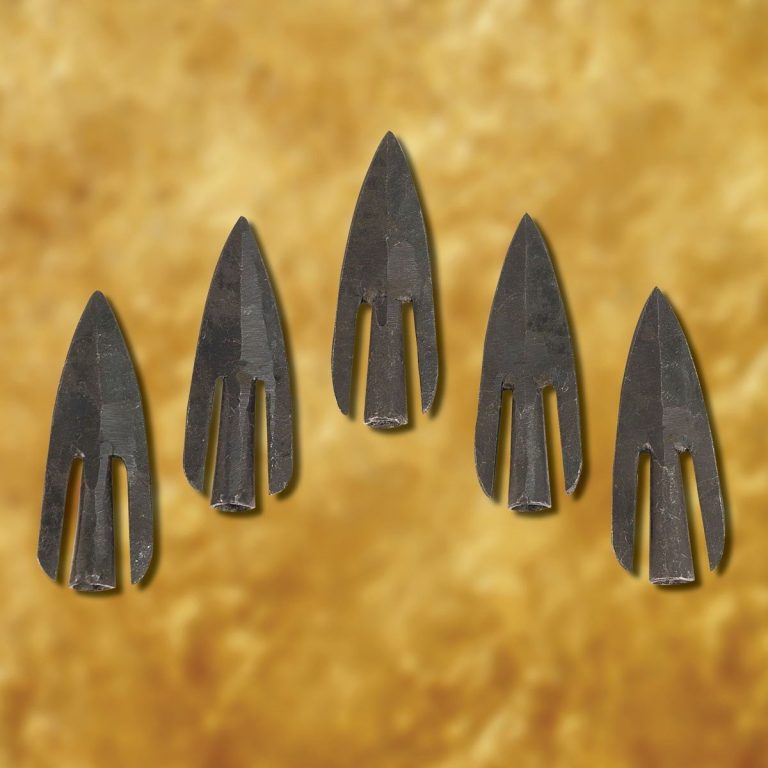 Curved Broad Arrowheads - Set of Five