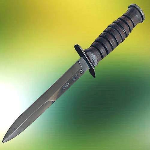 M3 Trench Knife with Leather Sheath