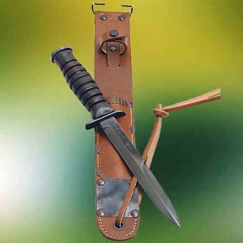 M3 Trench Knife with Leather Sheath