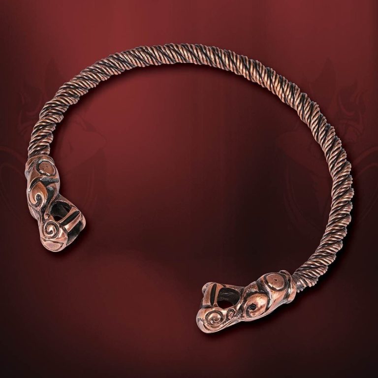 Viking Dragon Torque Neck Ring