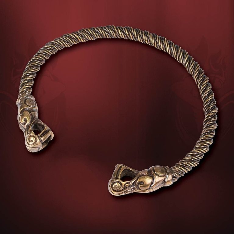 Viking Dragon Torque Neck Ring