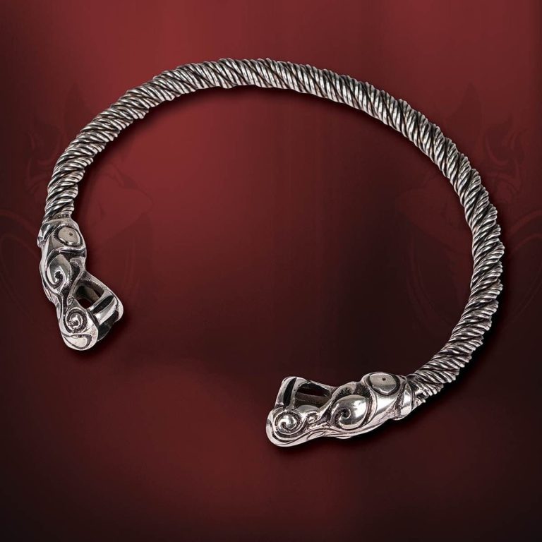 Viking Dragon Torque Neck Ring