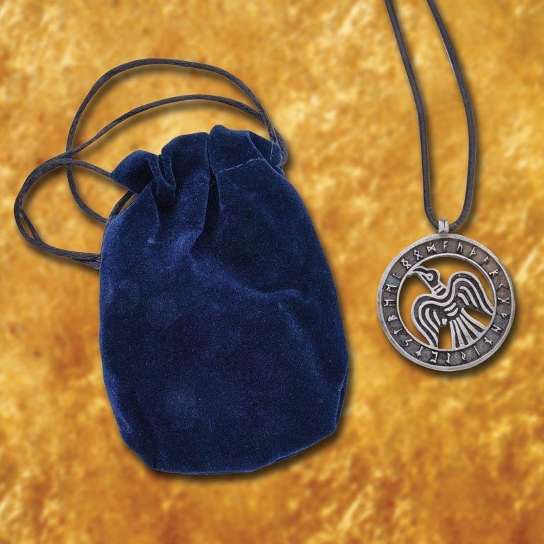 Viking Raven Pendant in Pewter