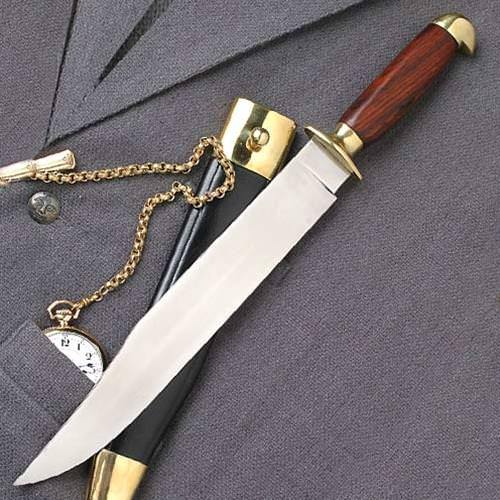 Rosewood Bowie Knife