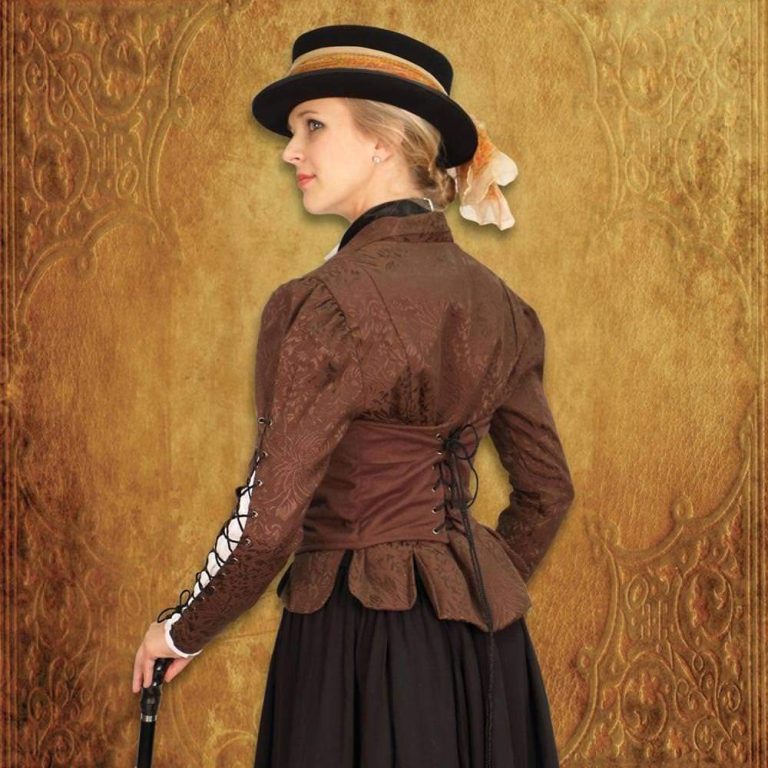Brown Corset Coat for Historical Reenactment