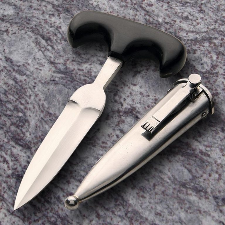 Push Dagger with Double-Edged Blade