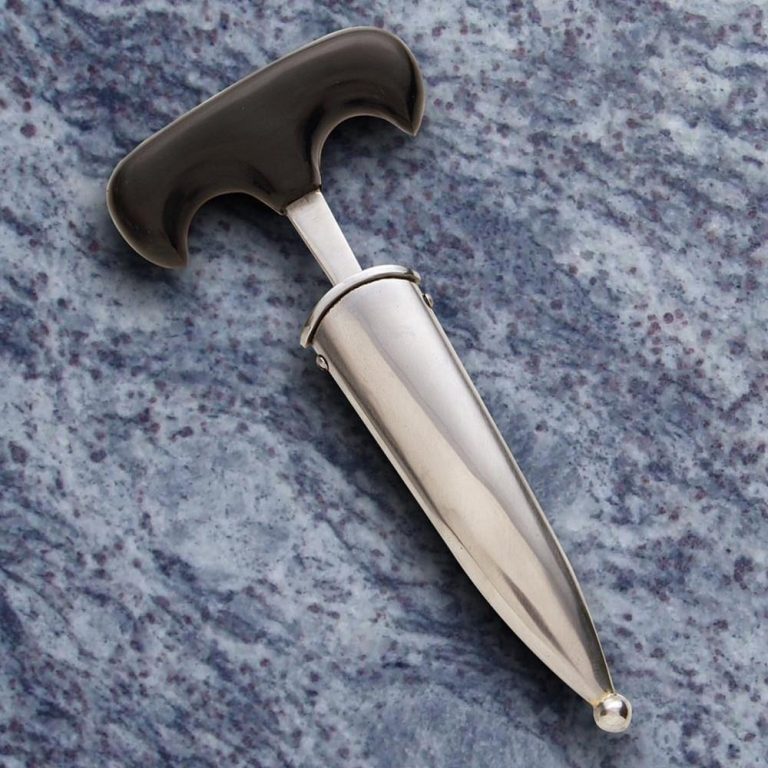 Push Dagger with Double-Edged Blade