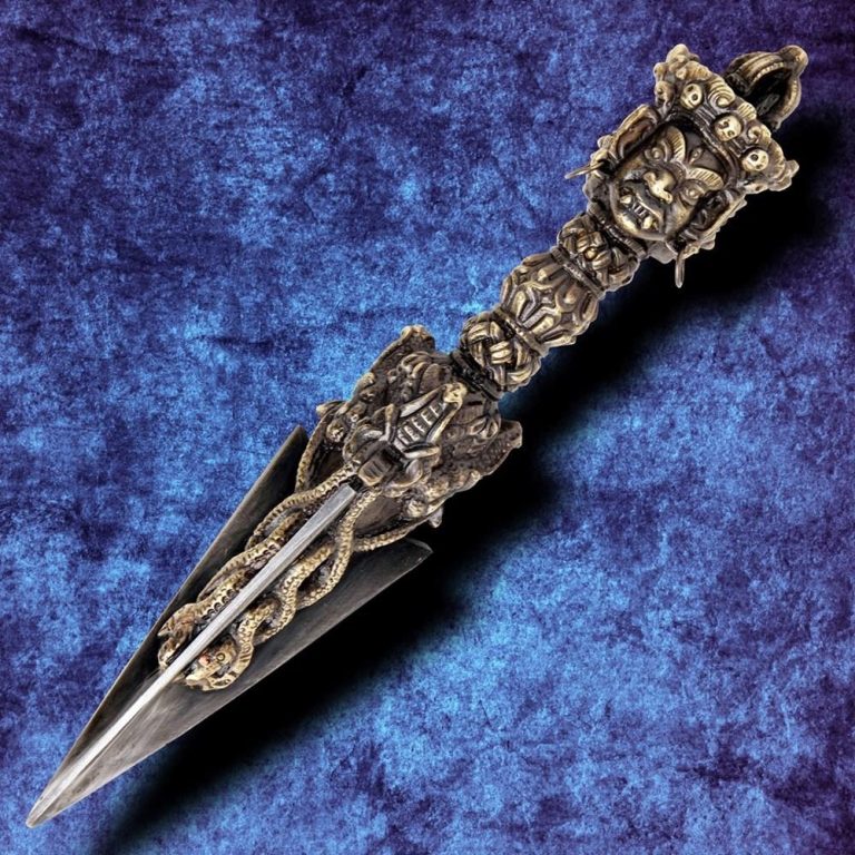 Tibetan Phurba Dagger for Ritual Use