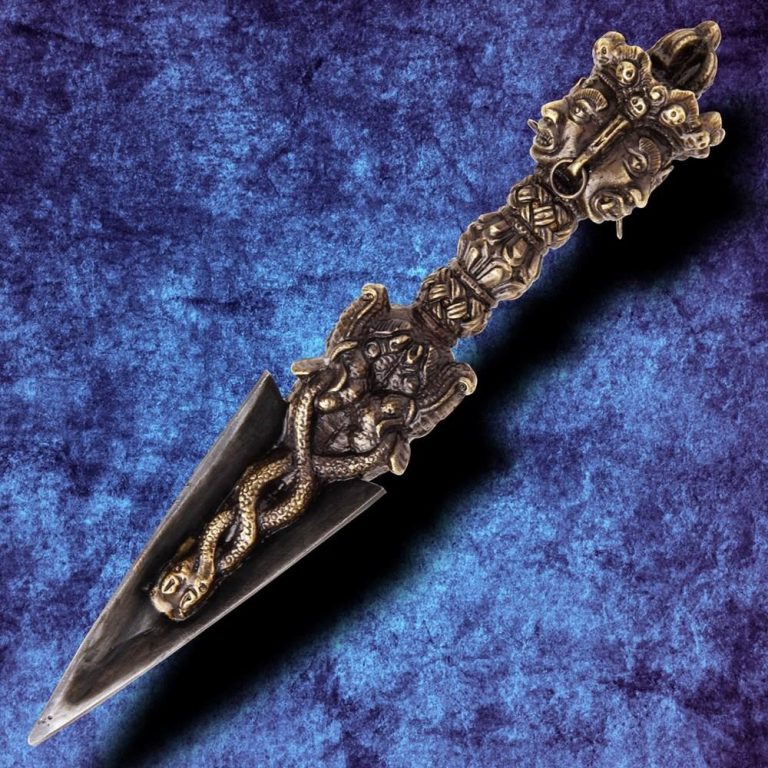 Tibetan Phurba Dagger for Ritual Use