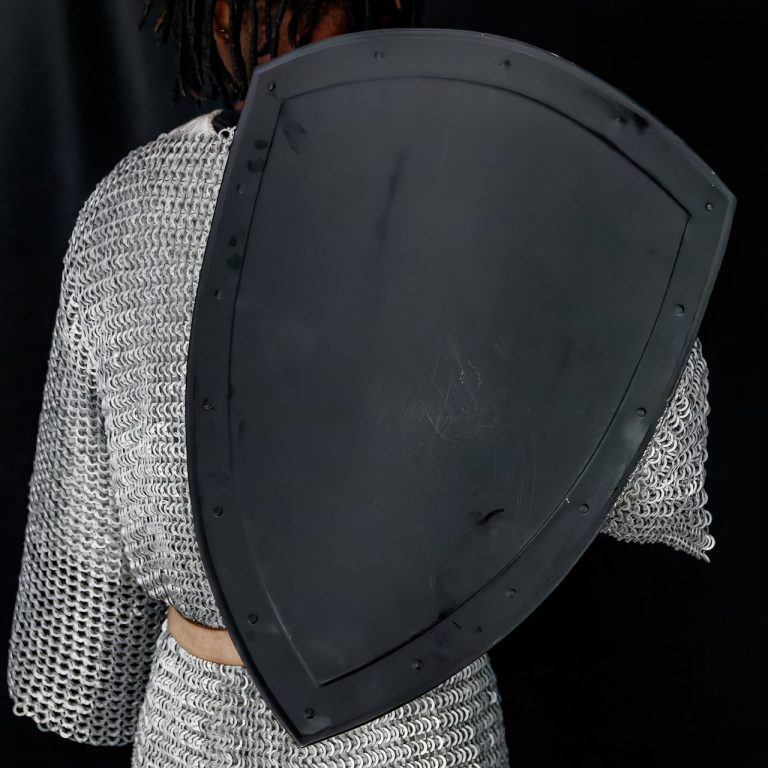 14th Century Functional Black Heater Shield Replica