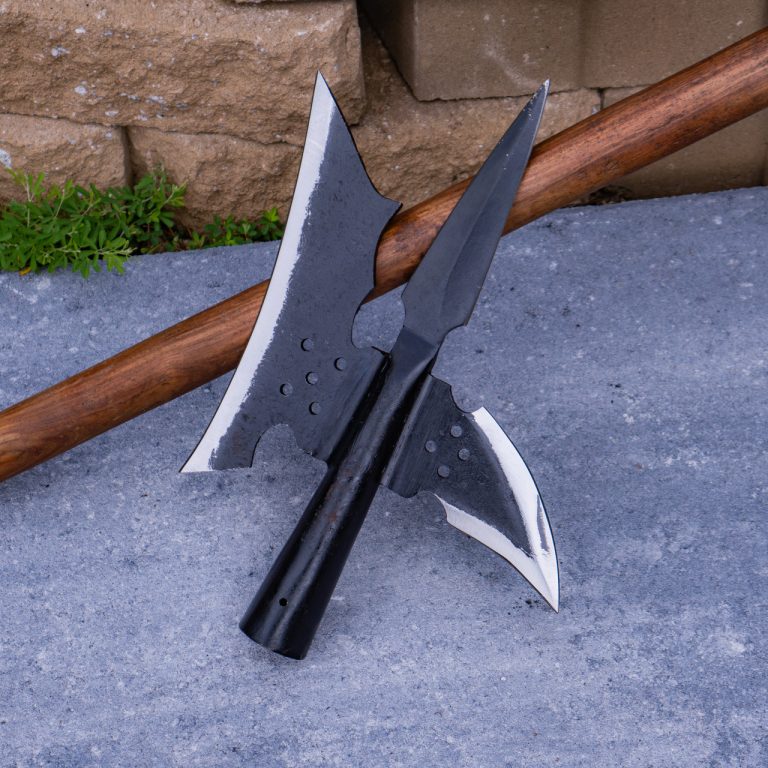 18th Century Forged Iron Triple Edge Axe Head