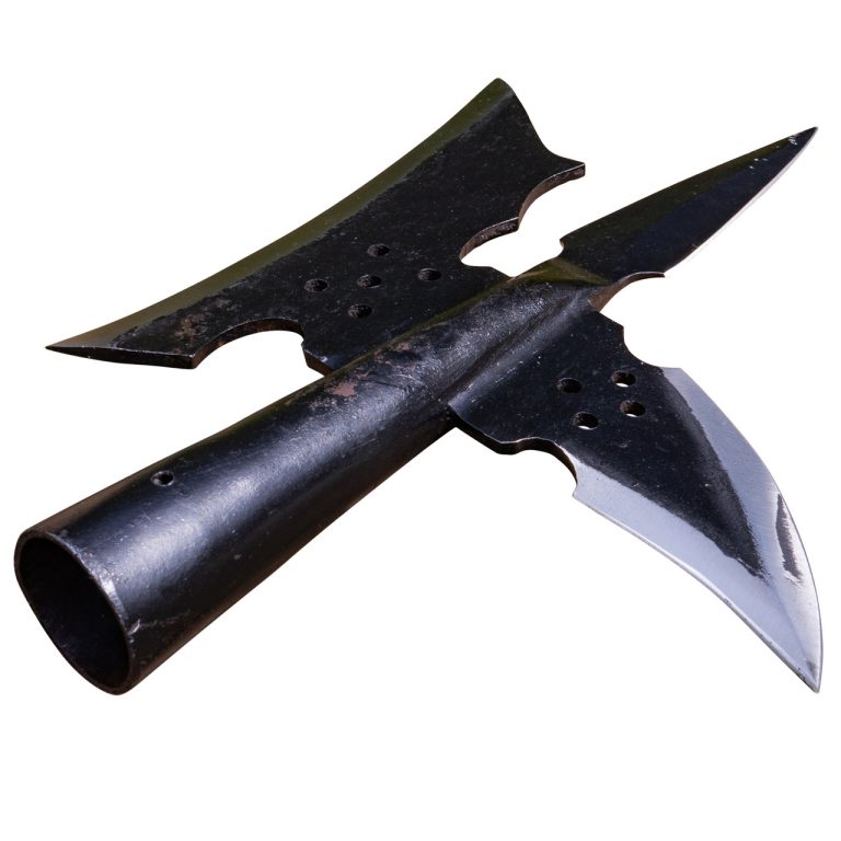 18th Century Forged Iron Triple Edge Axe Head