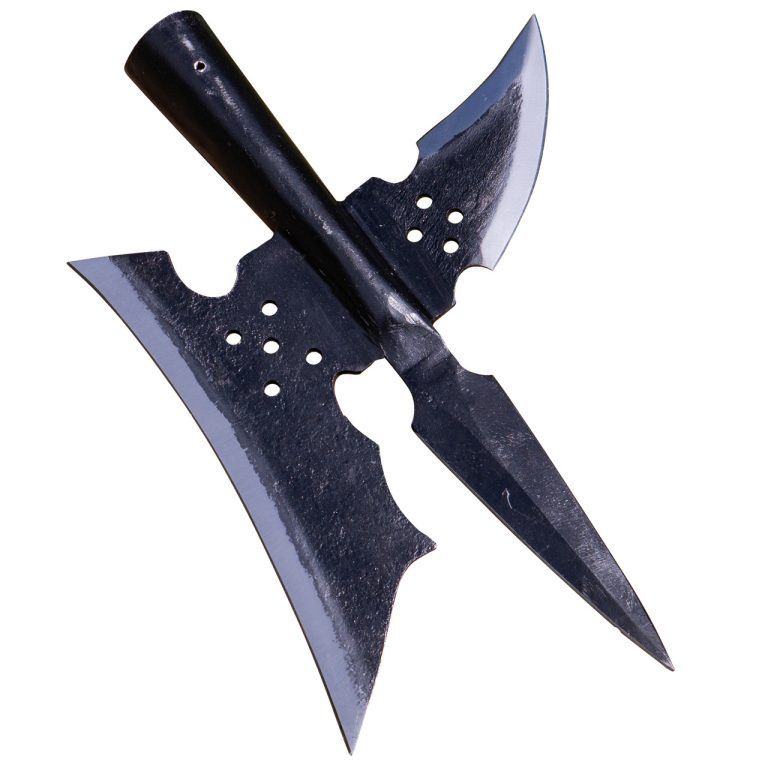 18th Century Forged Iron Triple Edge Axe Head