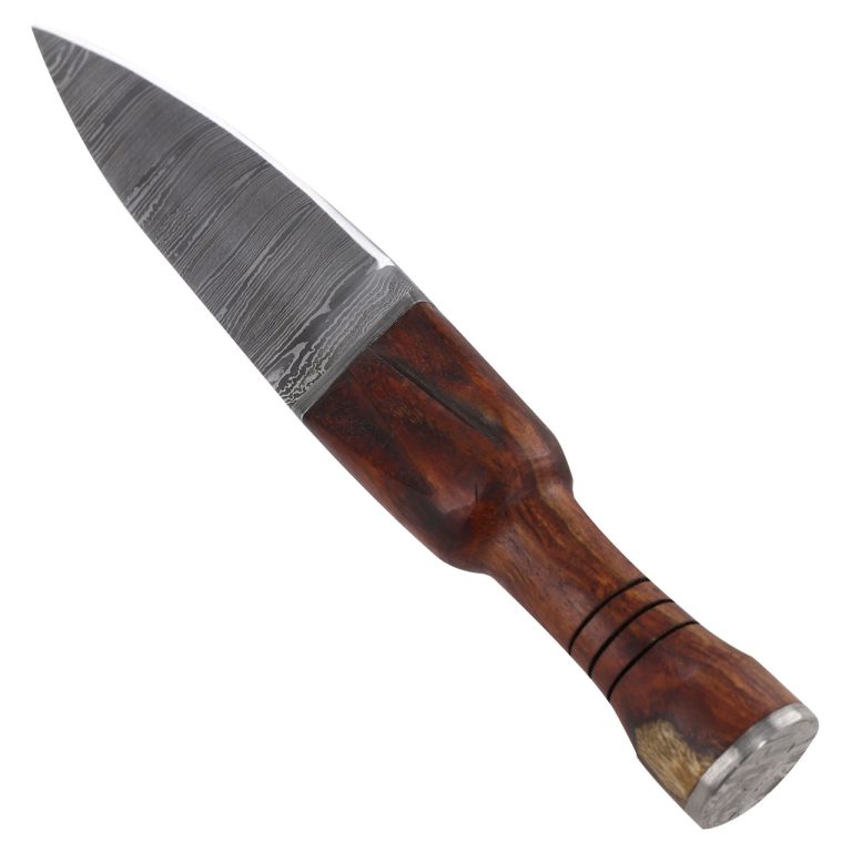 Utility Sgian Dubh Knife with Leather Sheath