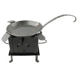 Roman Fire Pit Grill and Medieval Frying Pan