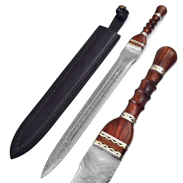 Damascus Steel Roman Gladius Replica Sword