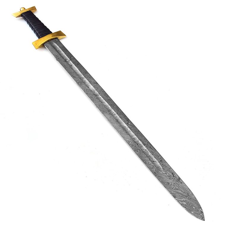Damascus Steel Spatha Historical Replica Sword